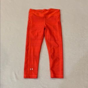 Under armour 3/4 leggings - Bright coral